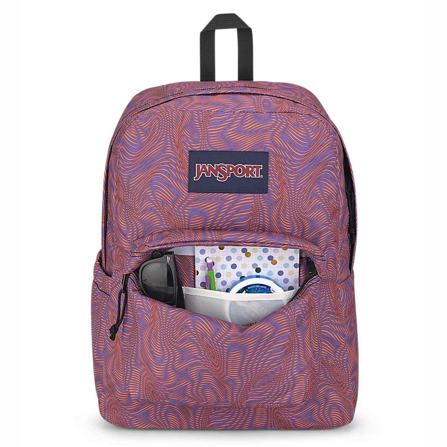 Sac à Dos Scolaire JanSport SuperBreak? Plus Violette Orange | KTM-22754226